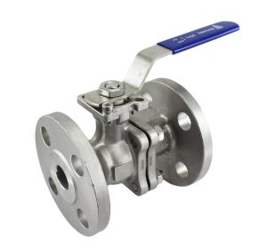 2pc Flanged Stainless Steel Ball Valve Inline