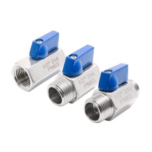 316  Stainless Steel FxF NPT Mini Ball Valve