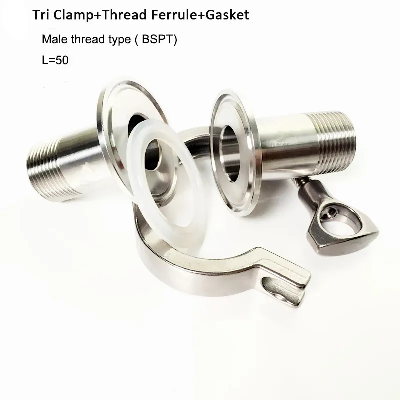 Stainless Steel Collar Short Ferrule Sanitary Fitting 304