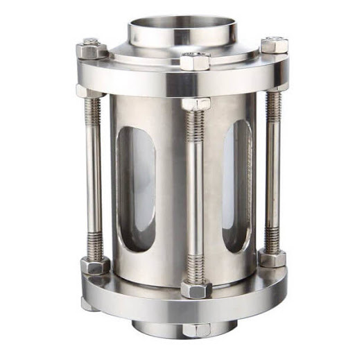 Protected Flow Surveillance Glass with Stainless Pipe Type Welding Connection