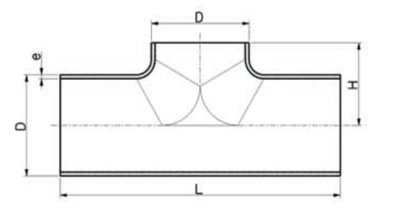 Stainless Steel Tee Stitched ISO & SCH10s