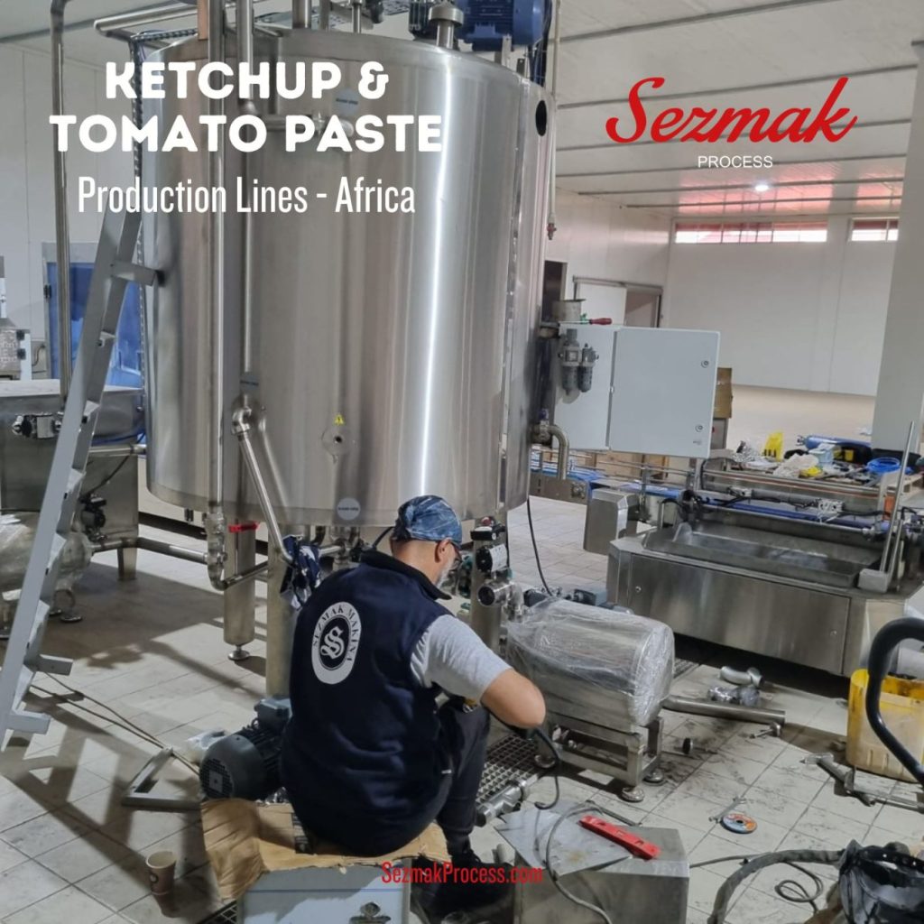Tomato Paste & Ketchup Food Process Factory Sold in Africa 2023